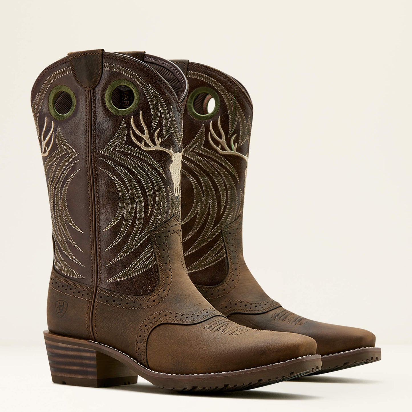 Ariat US - Hybrid Roughstock Antler Cowboy Boot
