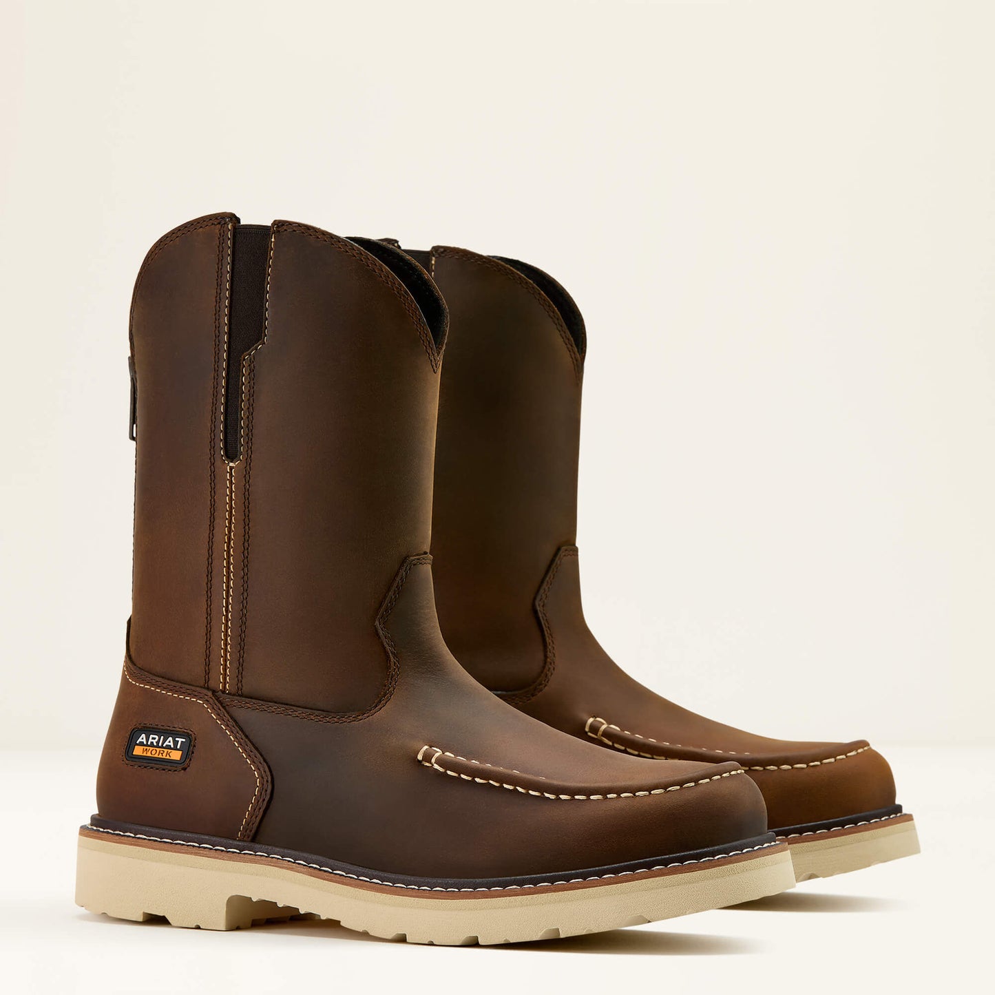Ariat Website Store - Rebar Lift Pull On Moc Toe Work Boot