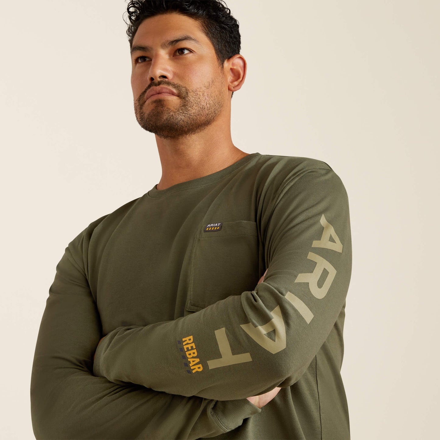 Ariat On Sale - Rebar Cotton Strong Standard Logo Pocket T-Shirt