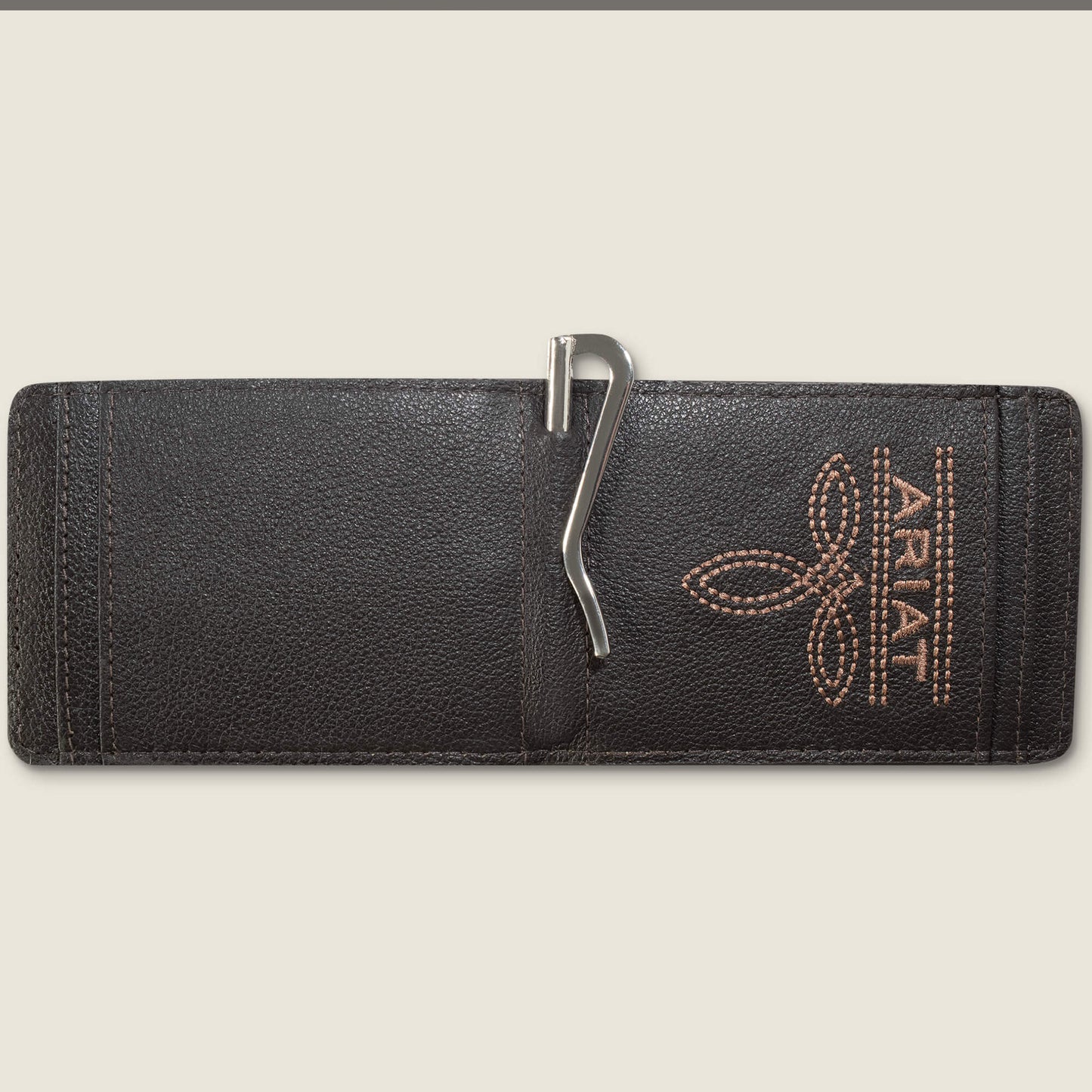 Ariat Website Store - Ariat Logo Print Money Clip Wallet