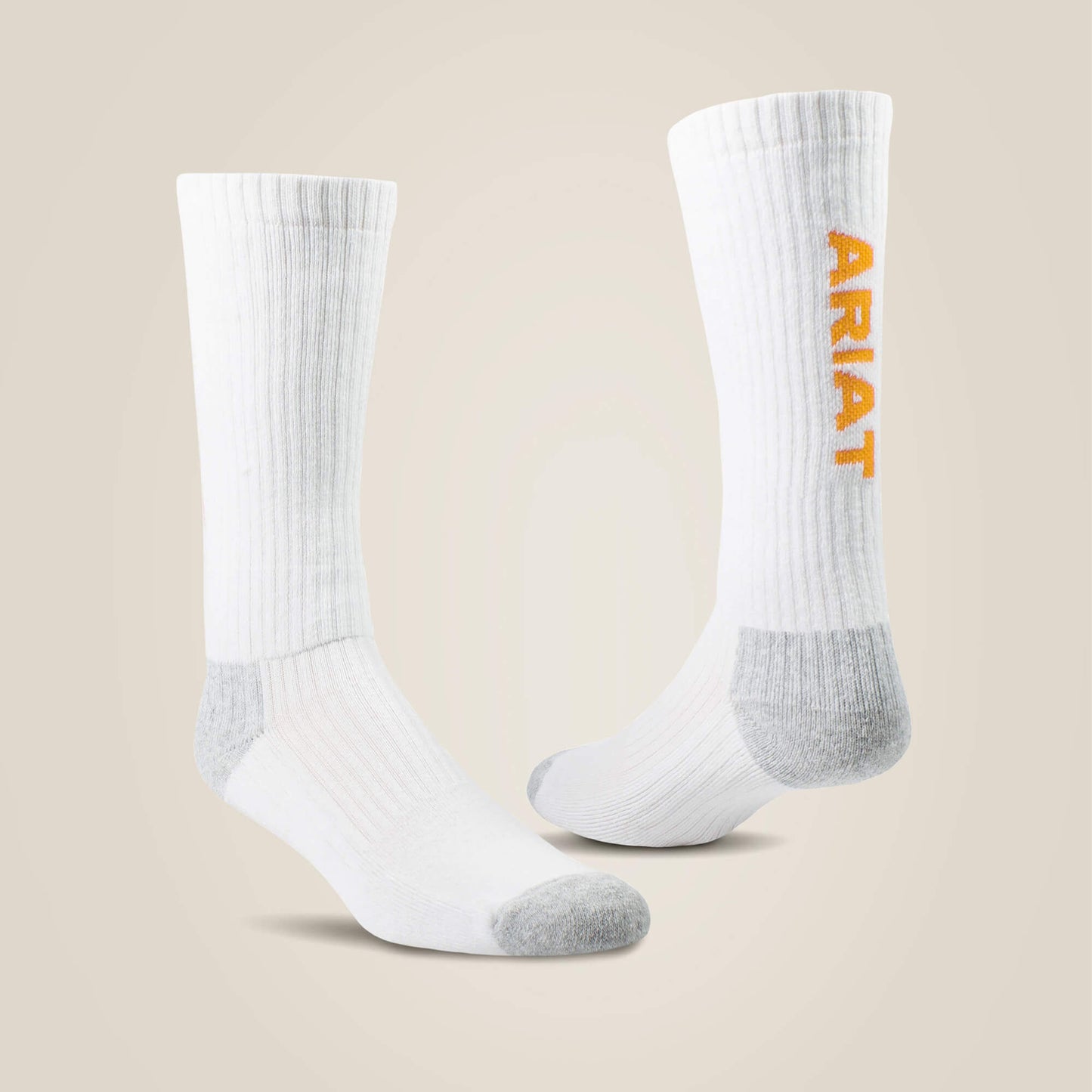 Ariat Website Store - Premium Ringspun Cotton Mid Calf Work Sock 3 Pair Pack