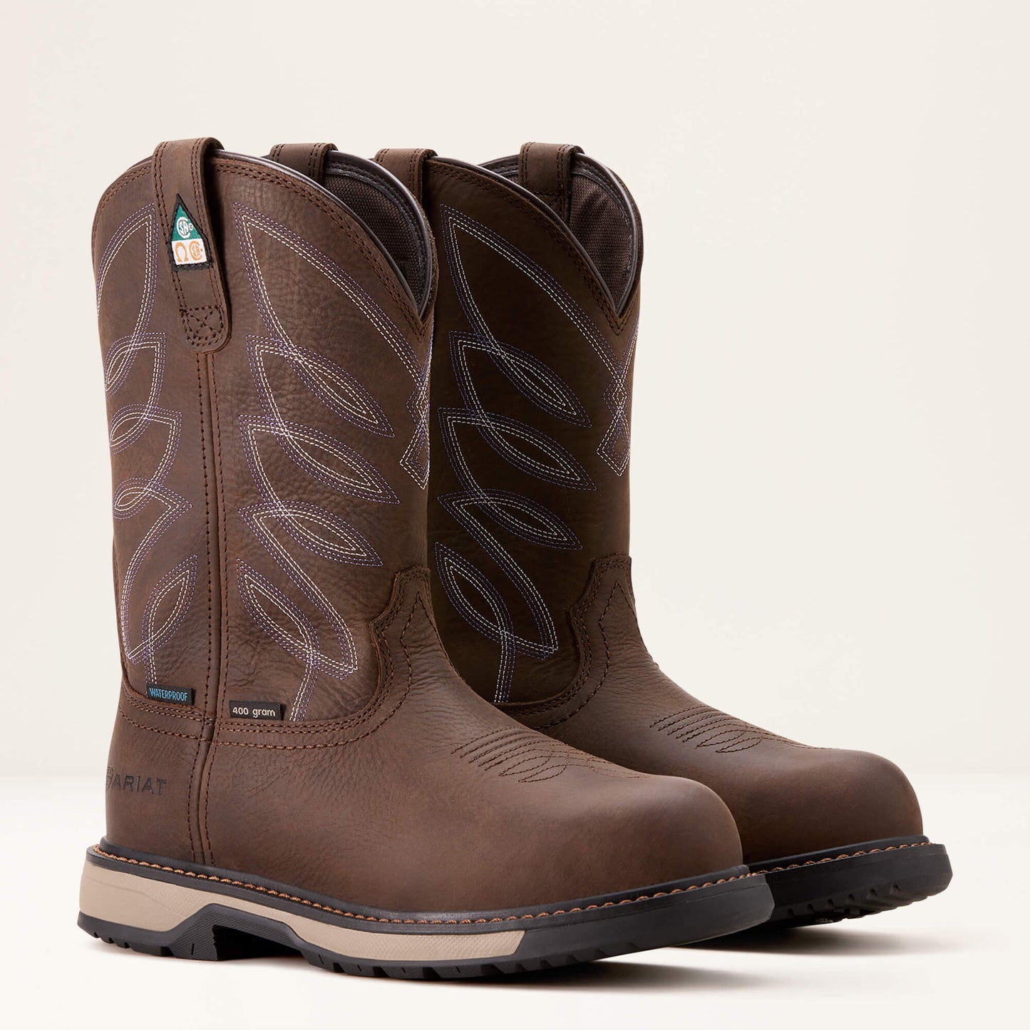 Ariat For Sale - Riveter CSA Glacier Grip Waterproof 400g Composite Toe Work Boot