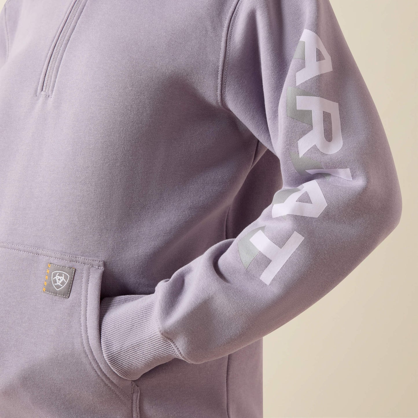 Ariat Online Shop - Rebar Lightweight Logo 1/2 Zip Hoodie
