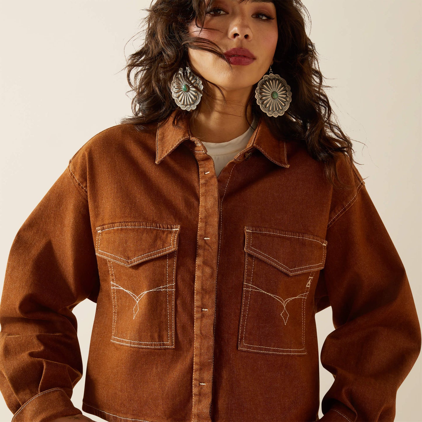 Ariat Online Shop - Boxy Cropped Denim Jacket