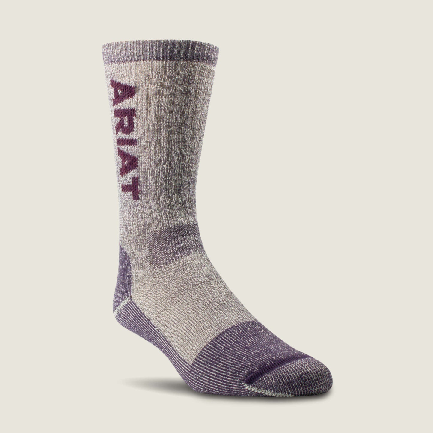 Ariat Online - Midweight Merino Wool Blend Steel Toe Work Sock 2 Pair Multi Color Pack