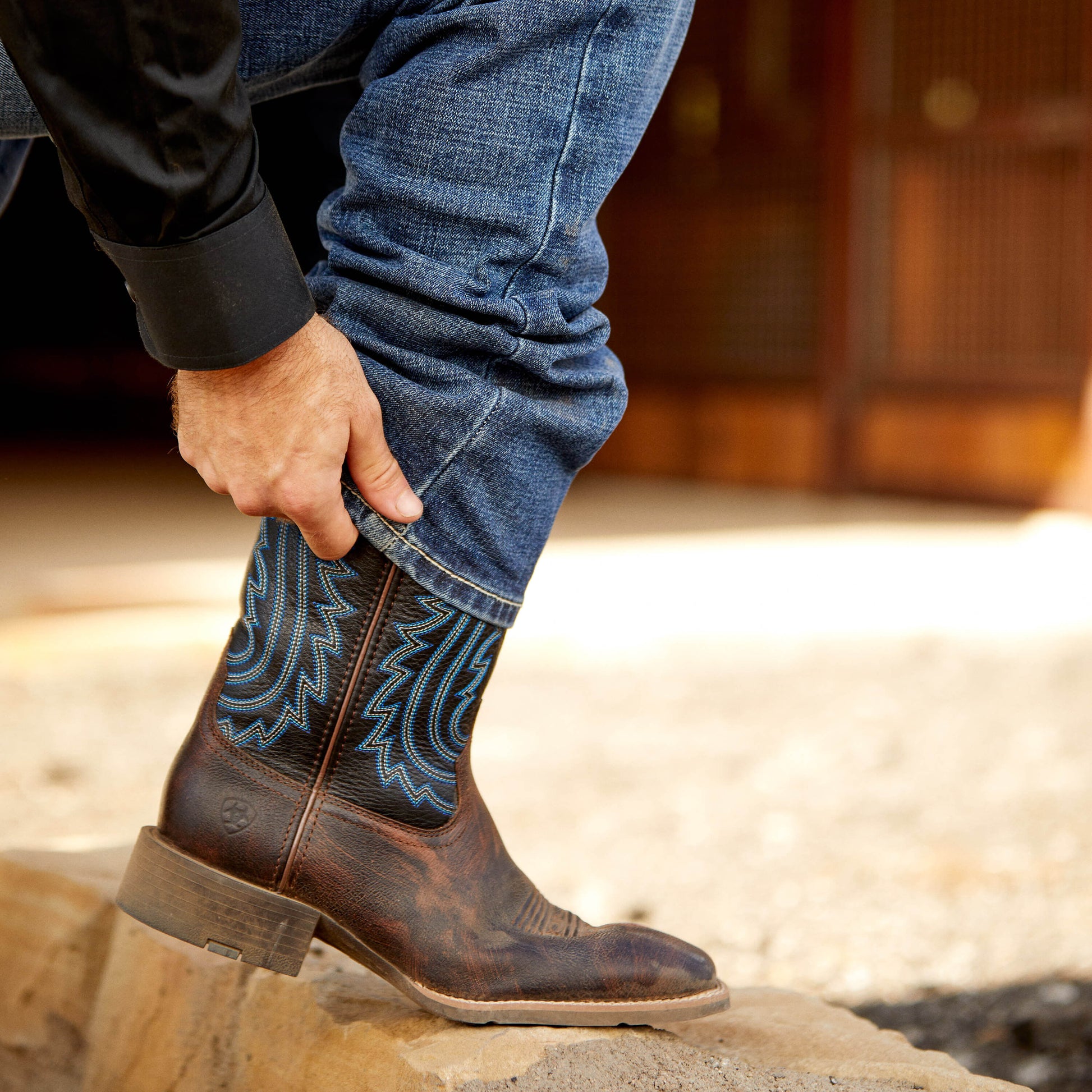 Ariat Sale - Sport Big Country Wide Square Toe Cowboy Boot