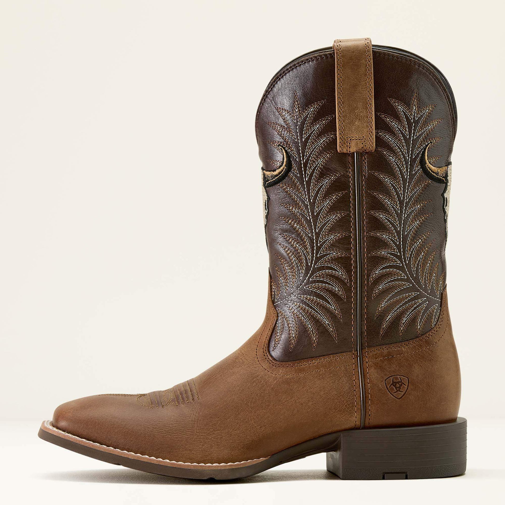 Ariat Online Shop - Sport Steer Skull Wide Square Toe Cowboy Boot