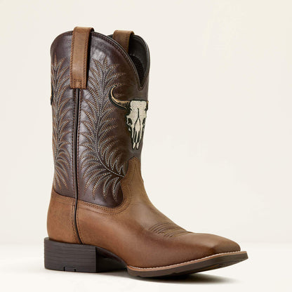 Ariat Online Shop - Sport Steer Skull Wide Square Toe Cowboy Boot