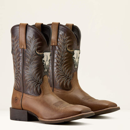 Ariat Online Shop - Sport Steer Skull Wide Square Toe Cowboy Boot