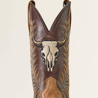 Ariat Online Shop - Sport Steer Skull Wide Square Toe Cowboy Boot