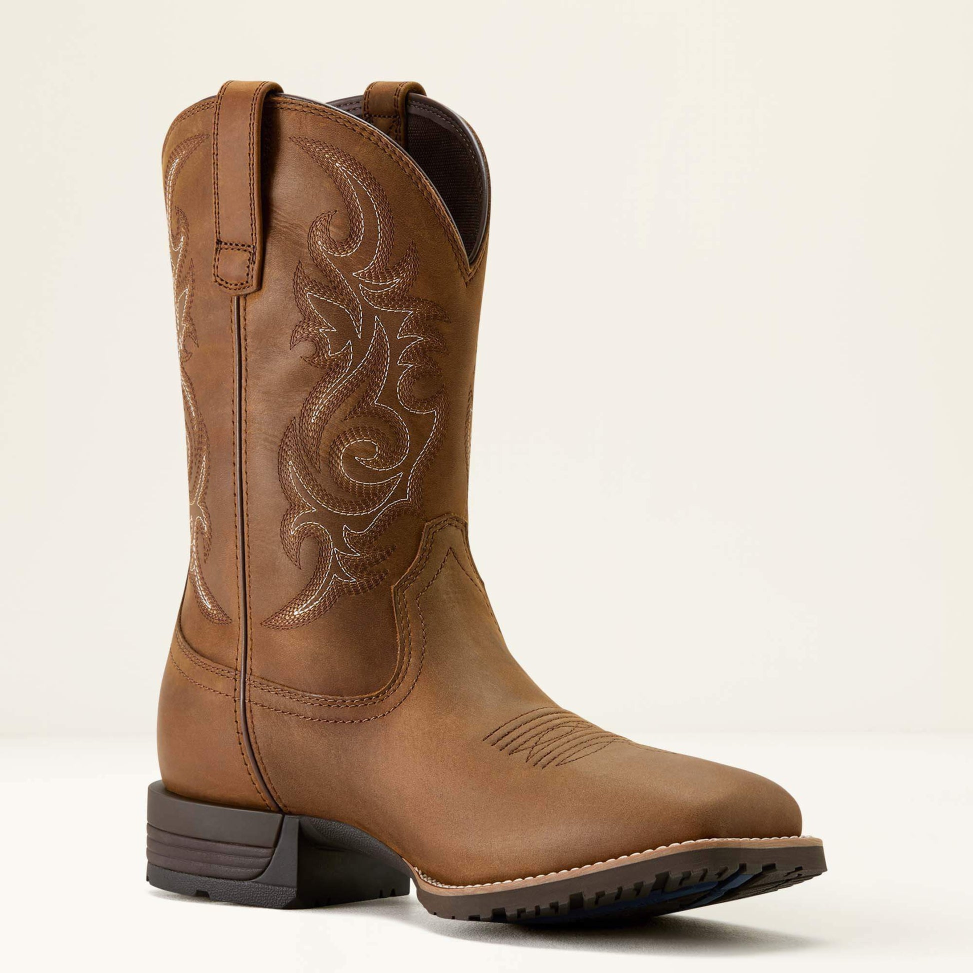 Ariat On Sale - Hybrid Ranchway Waterproof Wide Square Toe Cowboy Boot