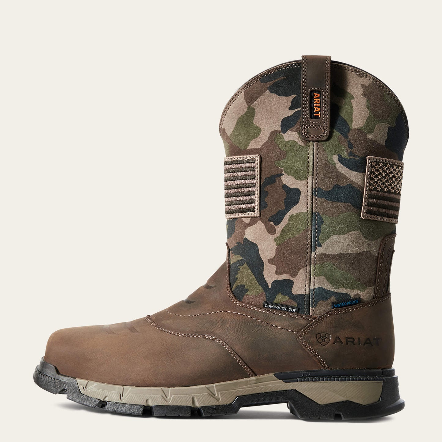 Ariat Sale - Rebar Flex Patriot Waterproof Composite Toe Work Boot