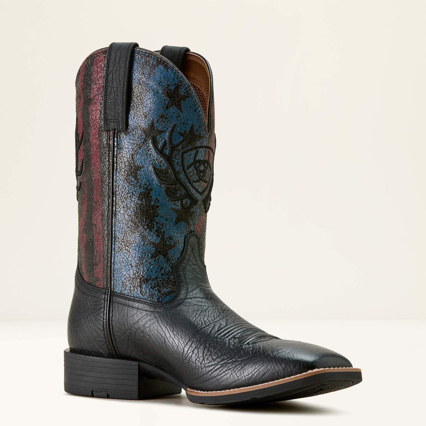 Ariat US - Sport Liberty Antler Wide Square Toe Cowboy Boot