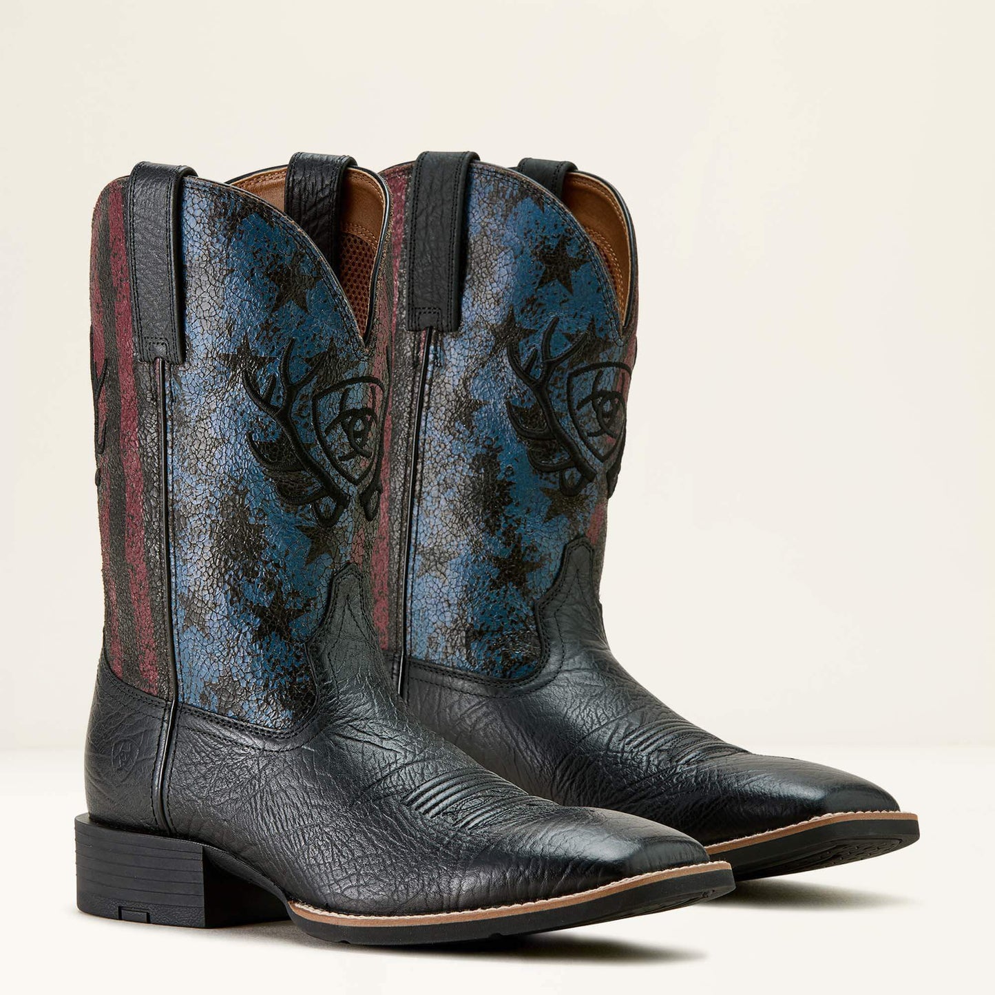 Ariat US - Sport Liberty Antler Wide Square Toe Cowboy Boot