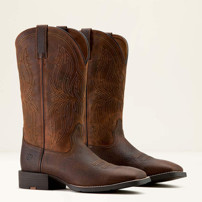 Ariat Website Store - Sport Rustler Wide Square Toe Cowboy Boot