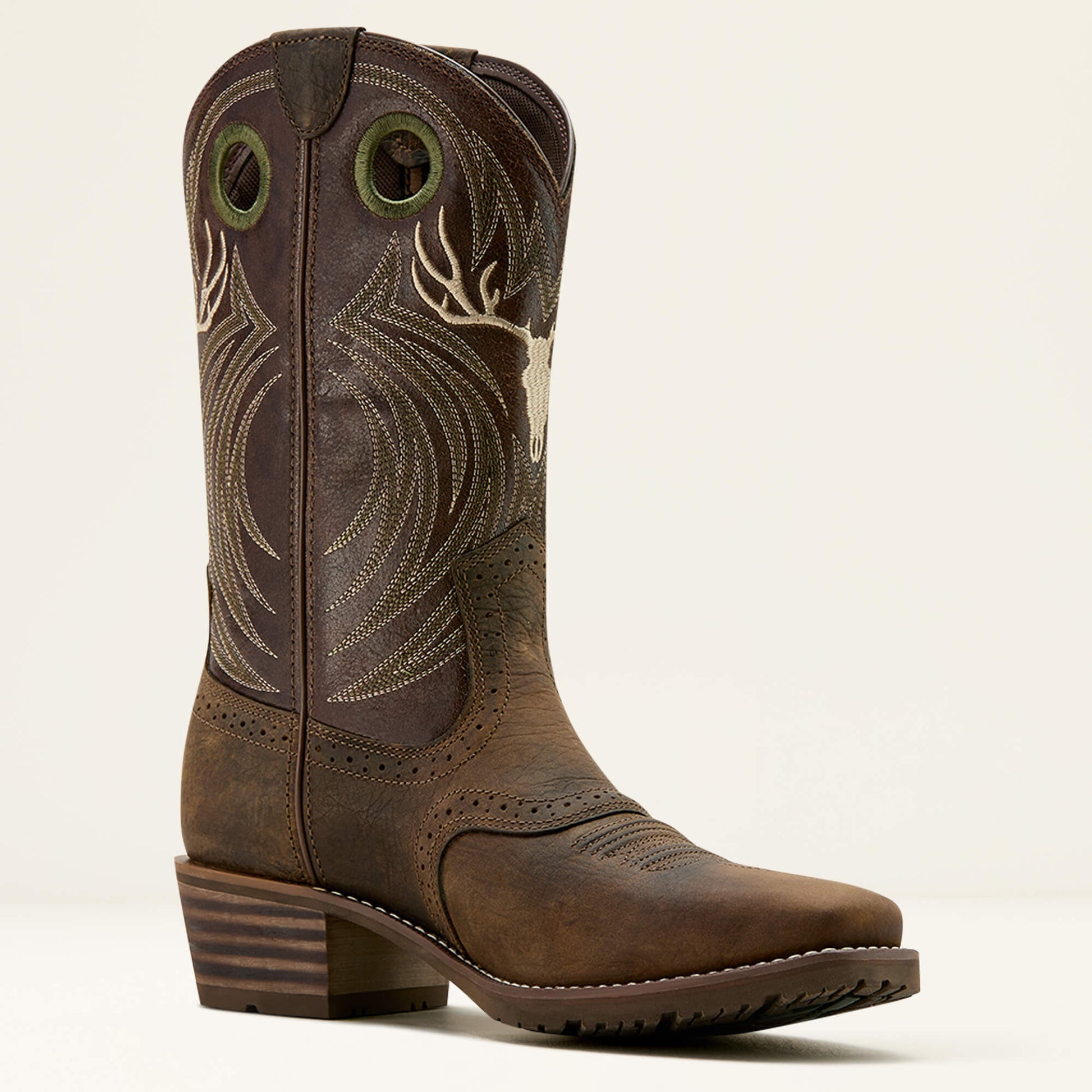 Ariat US - Hybrid Roughstock Antler Cowboy Boot