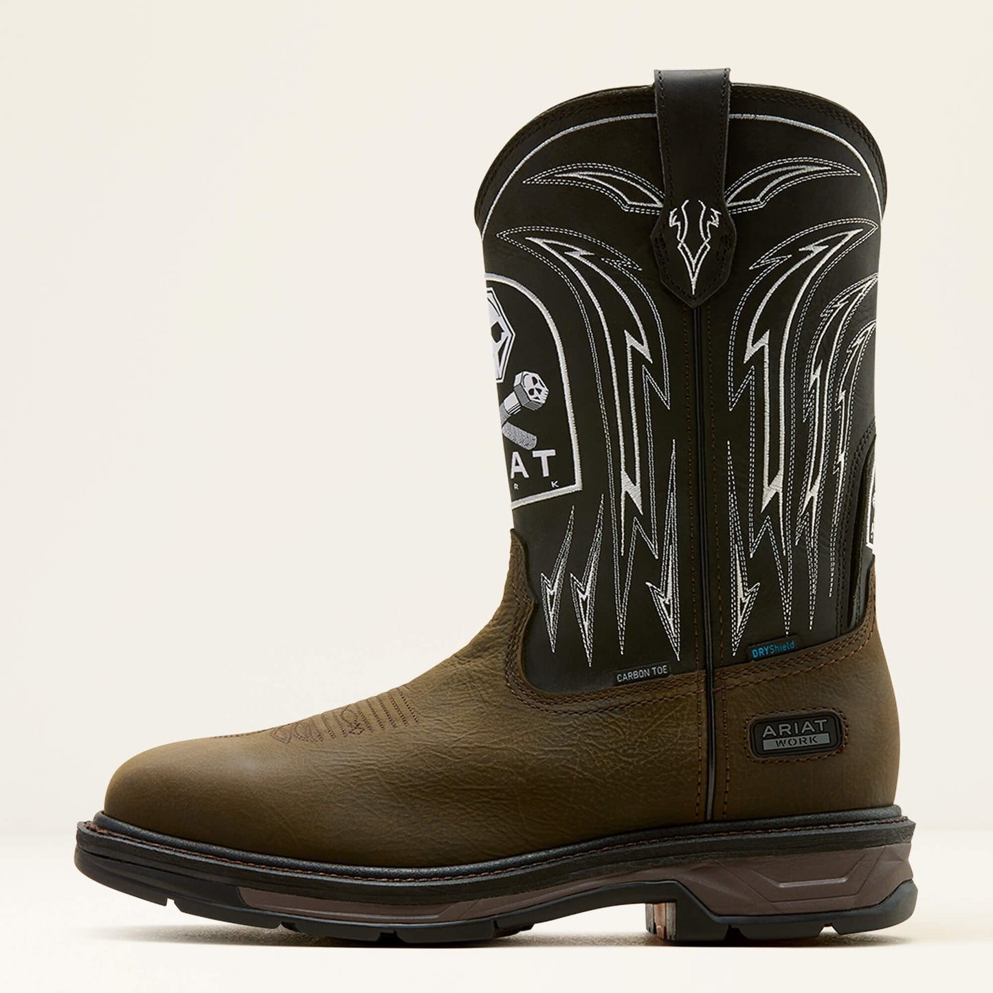 Ariat On Sale - WorkHog XT Bolt Skull Waterproof Wide Square Toe Carbon Toe Work Boot