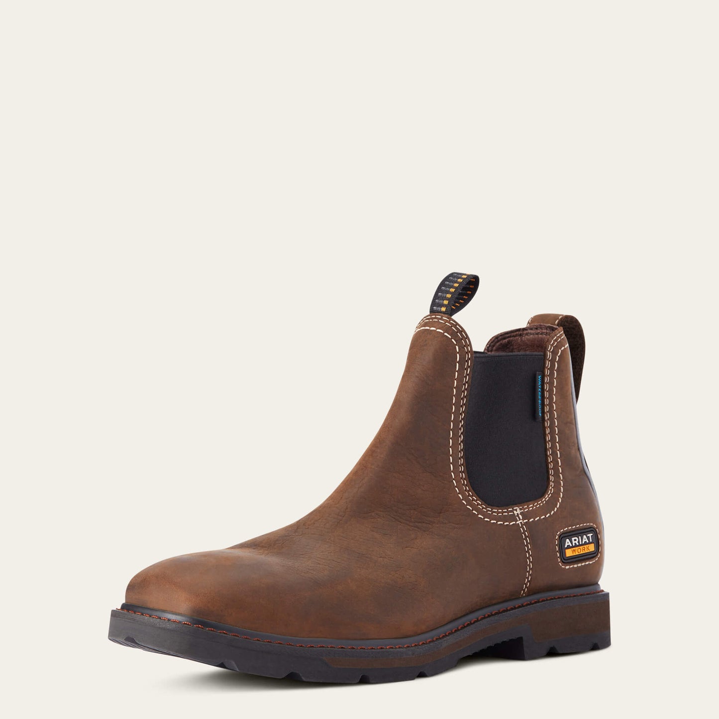 Ariat Website Store - Groundbreaker Chelsea Wide Square Toe Waterproof Work Boot