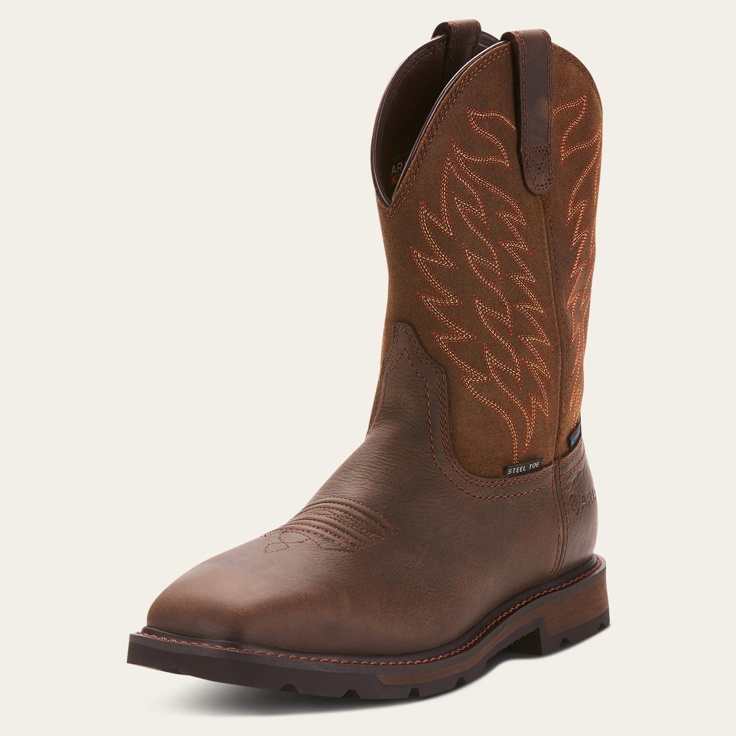 Ariat Online - Groundbreaker Wide Square Toe Waterproof Steel Toe Work Boot
