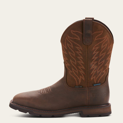 Ariat Online - Groundbreaker Wide Square Toe Waterproof Steel Toe Work Boot