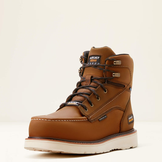 Ariat Online Shop - Rebar Wedge Moc Toe 6" Waterproof Composite Toe Work Boot