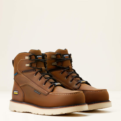 Ariat Online Shop - Rebar Wedge Moc Toe 6" Waterproof Composite Toe Work Boot