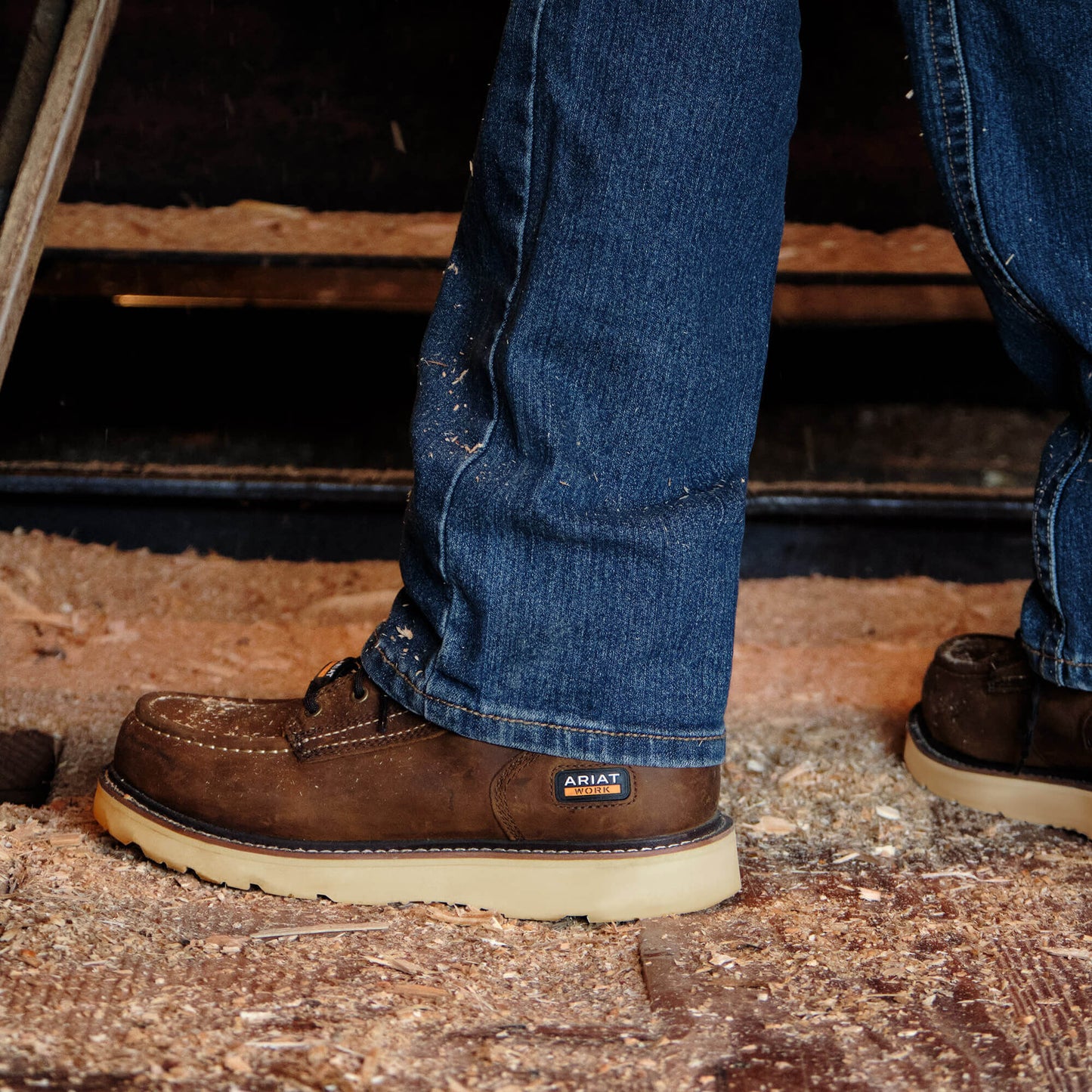Ariat US - Rebar Wedge Moc Toe 6" Waterproof Work Boot