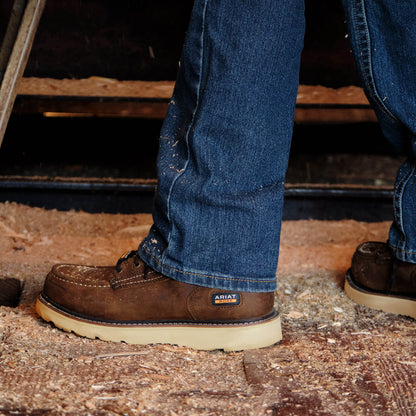 Ariat US - Rebar Wedge Moc Toe 6" Waterproof Work Boot