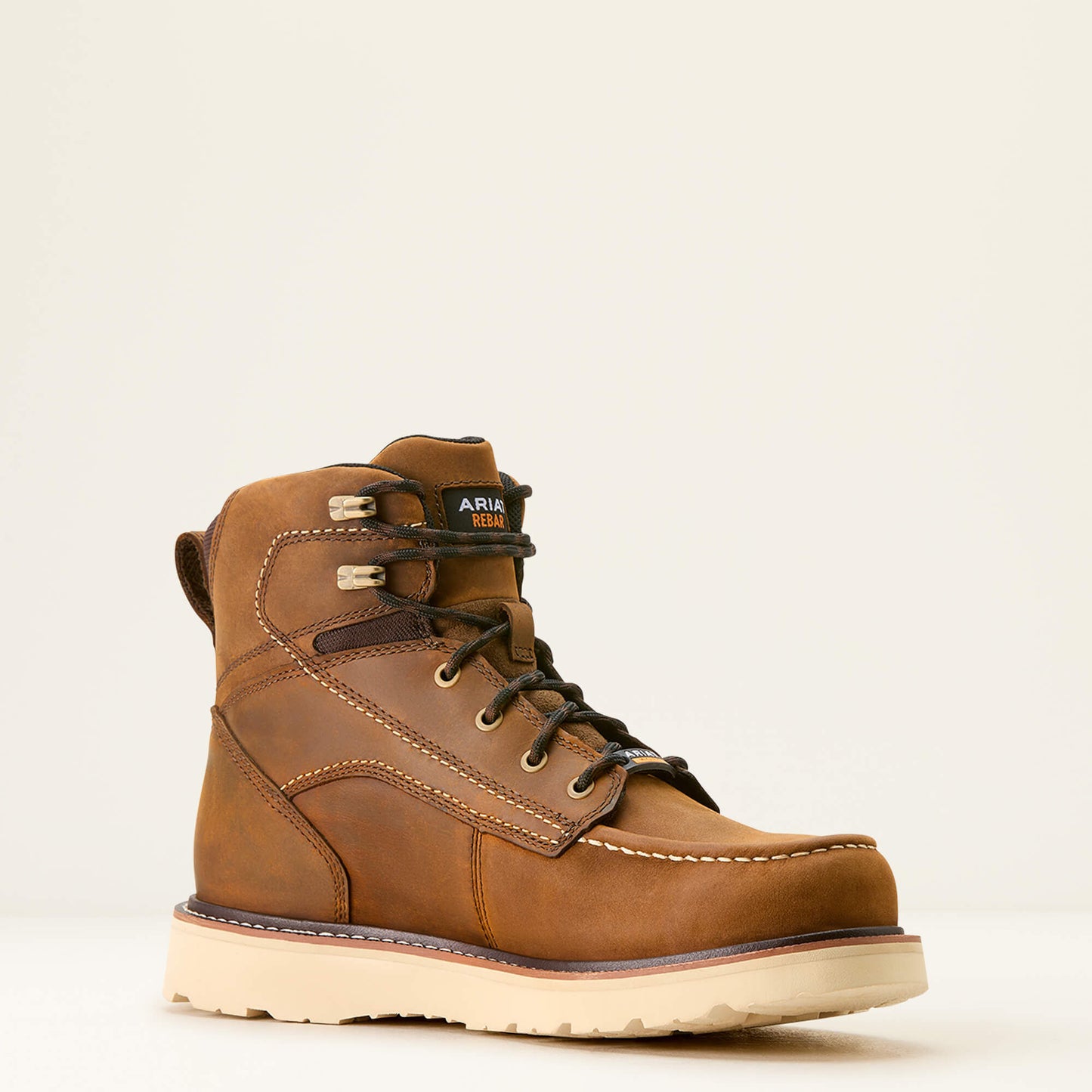 Ariat US - Rebar Wedge Moc Toe 6" Waterproof Work Boot