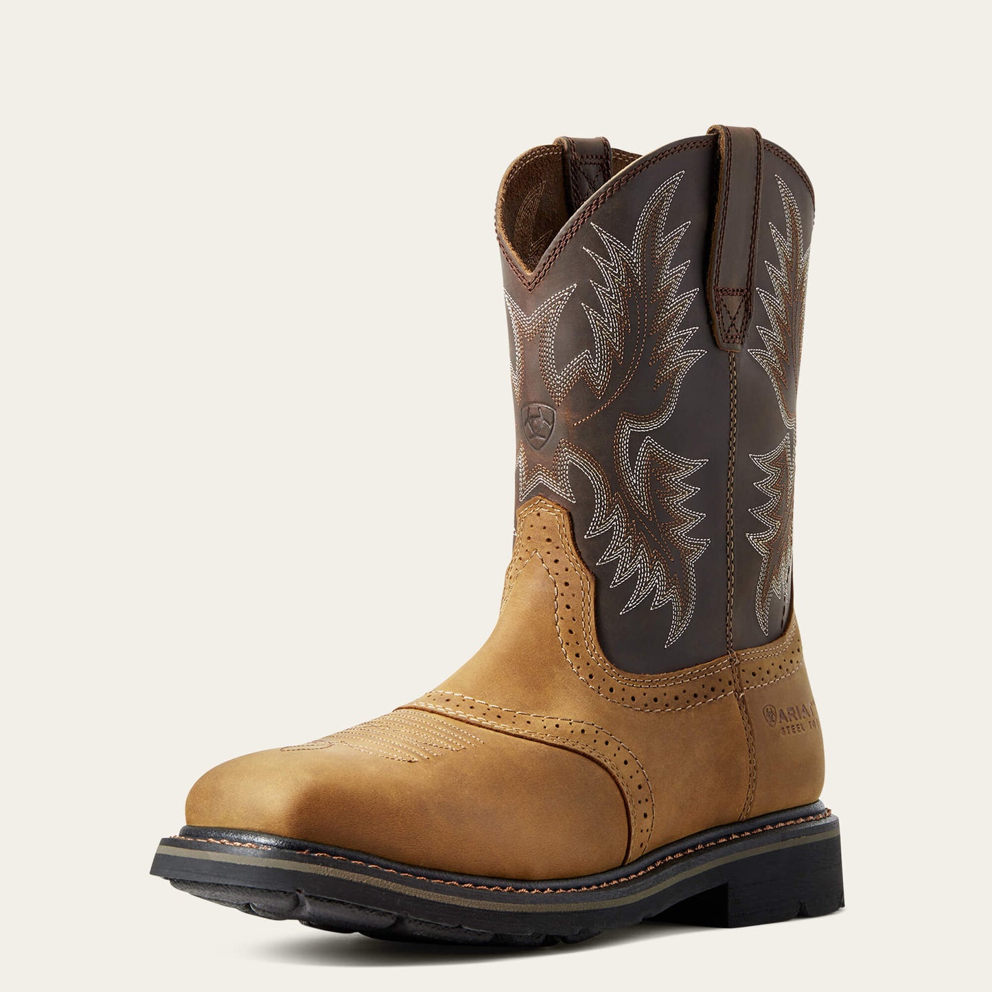 Ariat On Sale - Sierra Wide Square Toe Steel Toe Work Boot