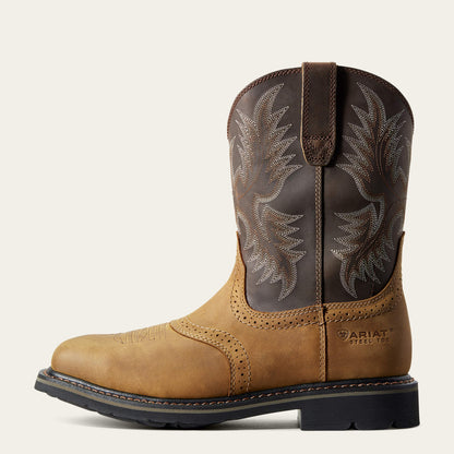 Ariat On Sale - Sierra Wide Square Toe Steel Toe Work Boot
