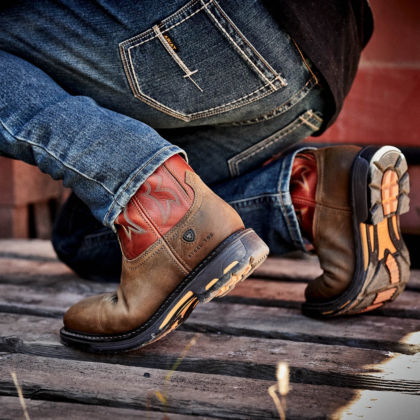 Ariat For Sale - WorkHog Wide Square Toe Steel Toe Work Boot
