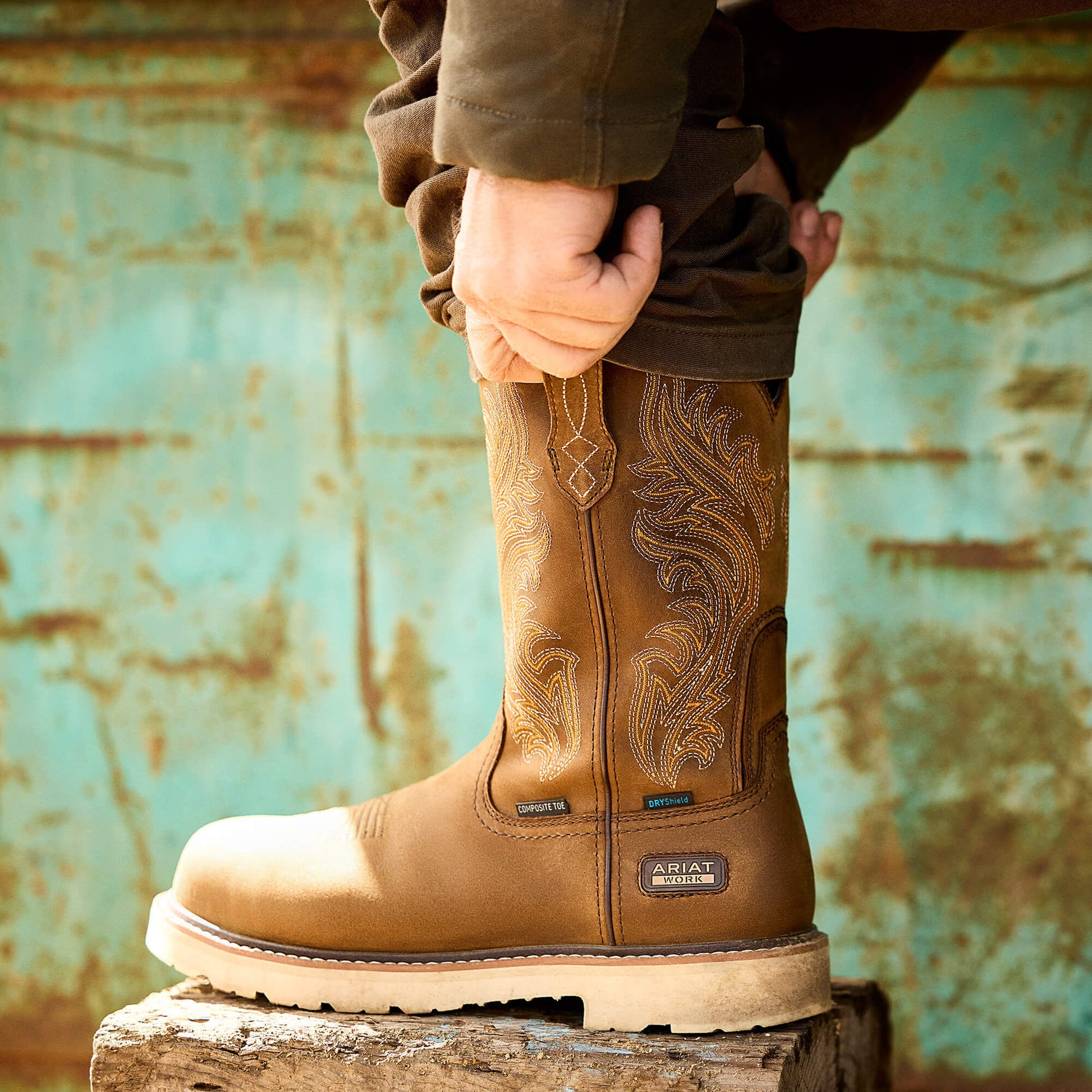 Ariat Online - Activator Argo Waterproof Round Toe Composite Toe Work Boot