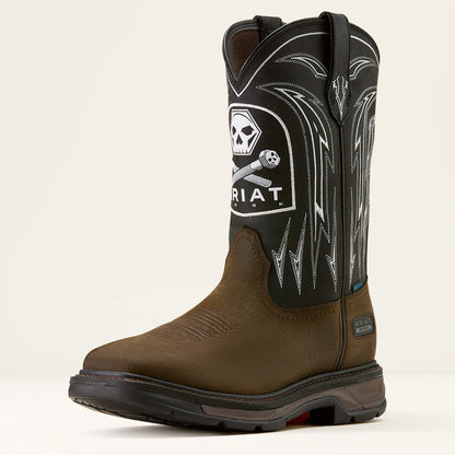 Ariat Outlet - WorkHog XT Bolt Skull Waterproof Wide Square Toe Work Boot