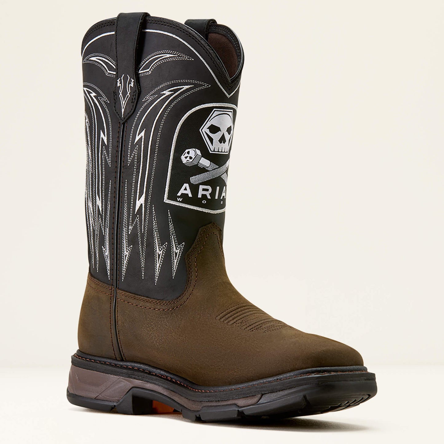 Ariat Outlet - WorkHog XT Bolt Skull Waterproof Wide Square Toe Work Boot