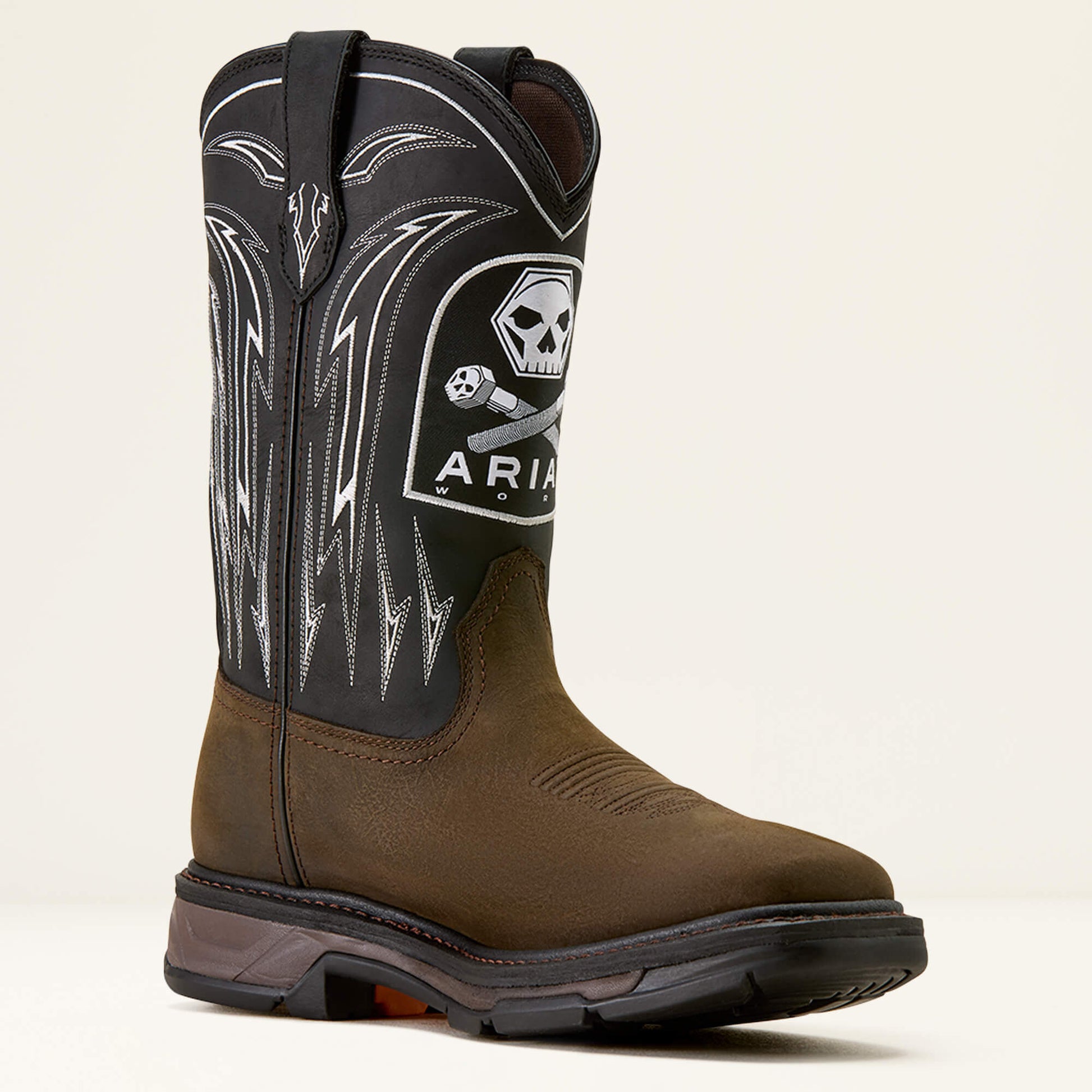 Ariat Outlet - WorkHog XT Bolt Skull Waterproof Wide Square Toe Work Boot