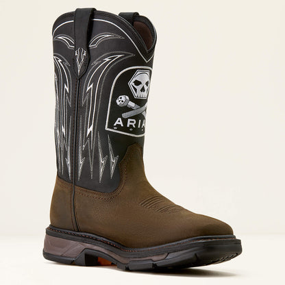 Ariat Outlet - WorkHog XT Bolt Skull Waterproof Wide Square Toe Work Boot