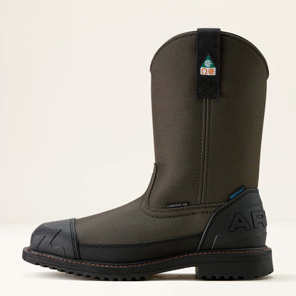 Ariat Outlet - RigTEK Wildcat Pull-On CSA Waterproof Wide Square Toe Composite Toe Work Boot