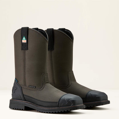 Ariat Outlet - RigTEK Wildcat Pull-On CSA Waterproof Wide Square Toe Composite Toe Work Boot
