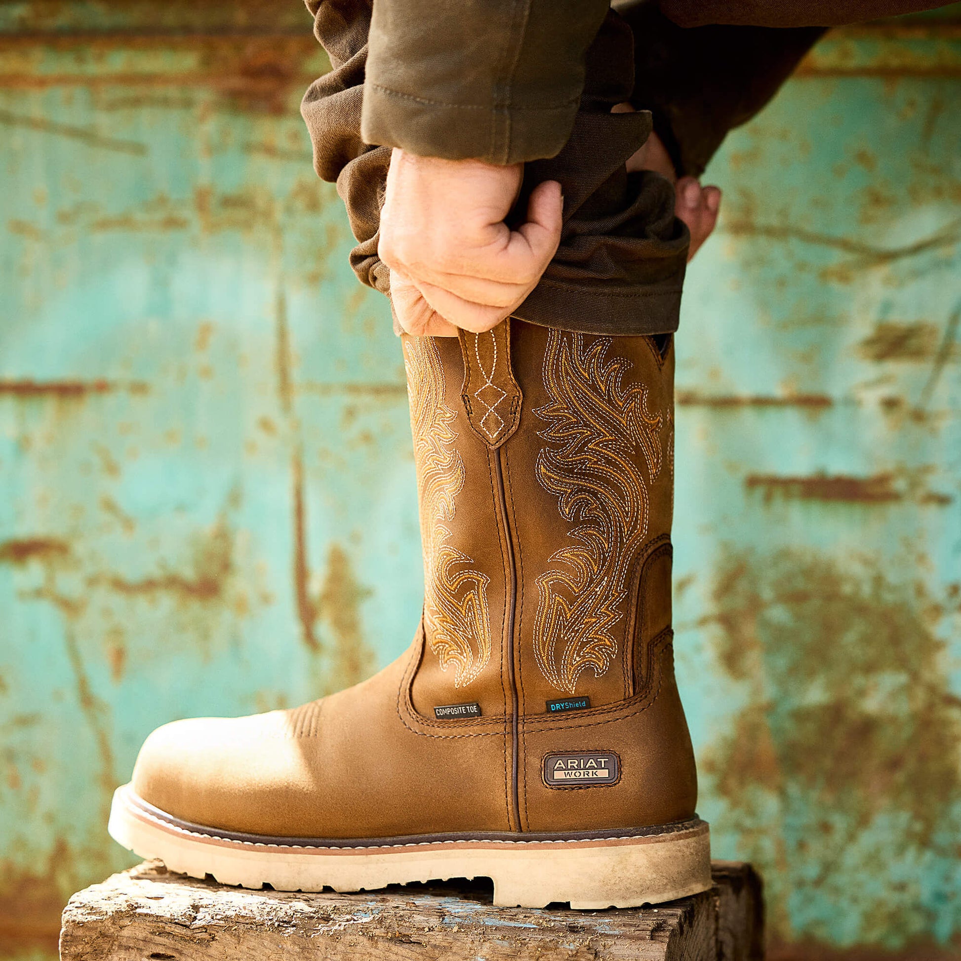 Ariat Website Store - Logger Shock Shield Waterproof Work Boot