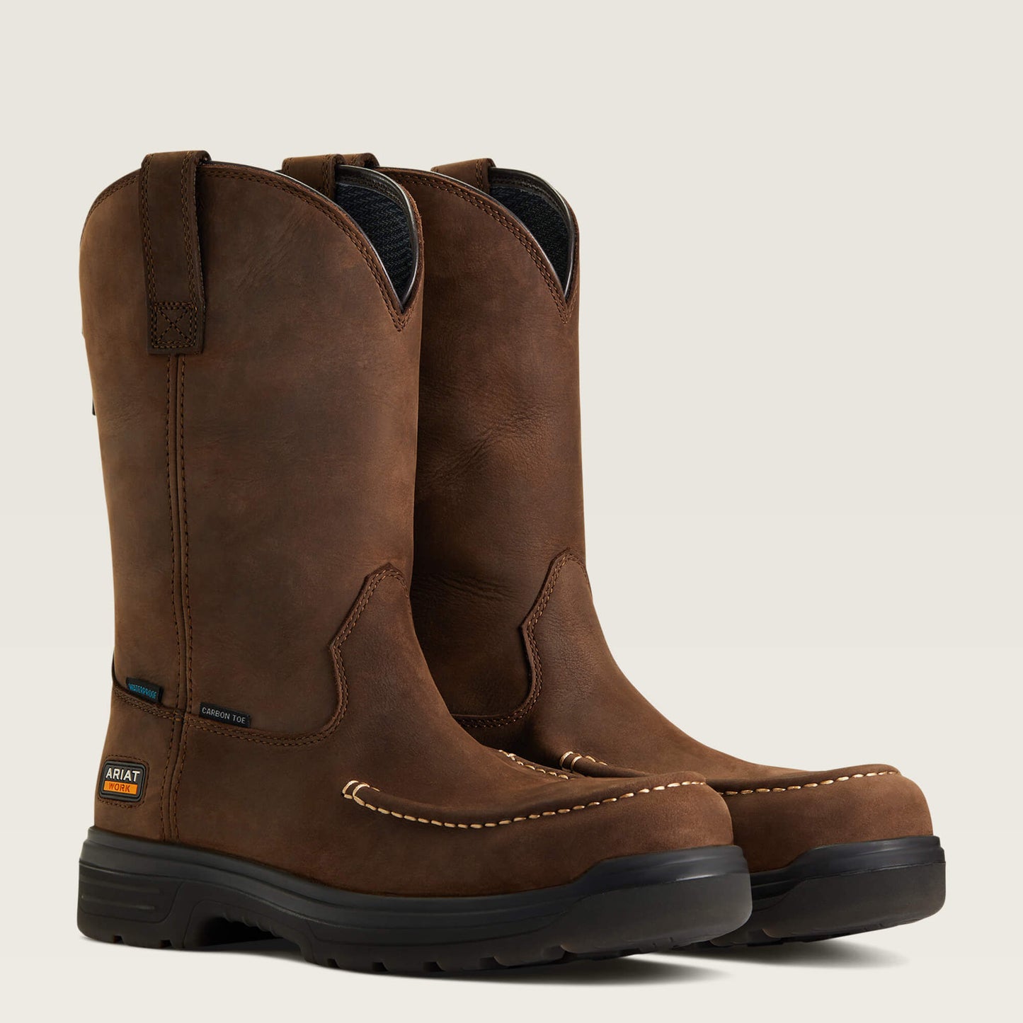 Ariat Outlet - Turbo Moc Toe Waterproof Carbon Toe Work Boot