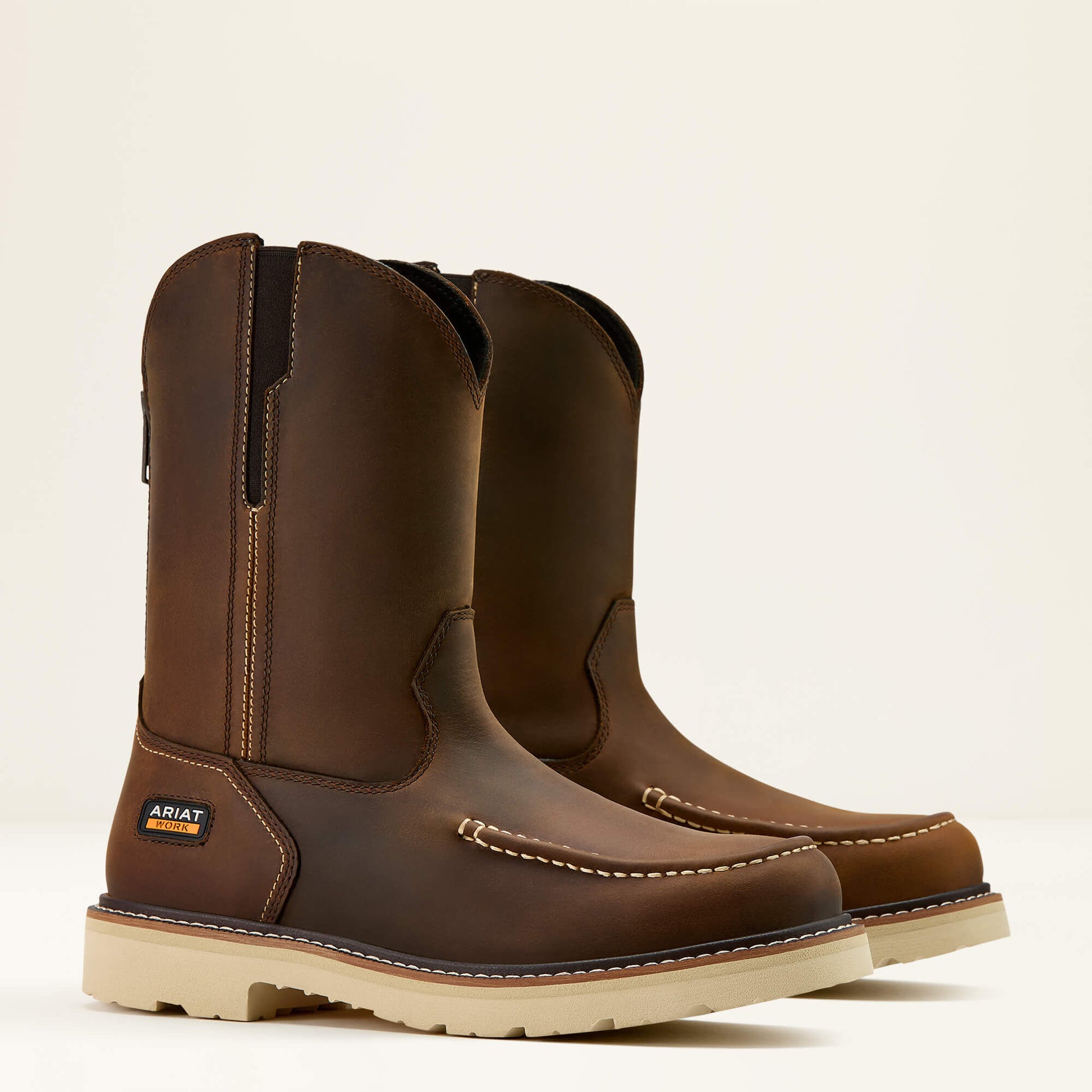 Ariat Website Store - Rebar Lift Pull On Moc Toe Work Boot