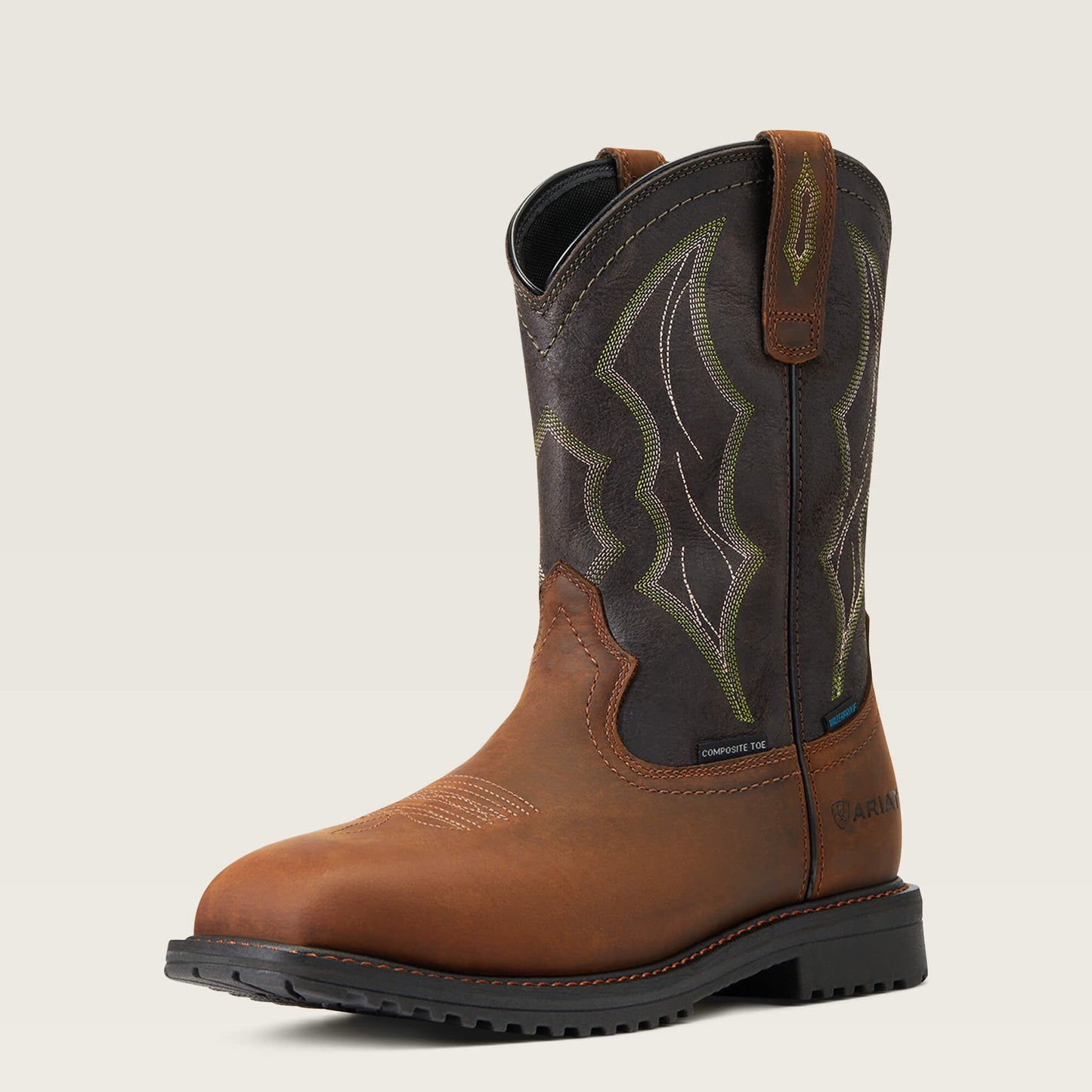 Ariat For Sale - RigTek Wide Square Toe Waterproof Composite Toe Work Boot