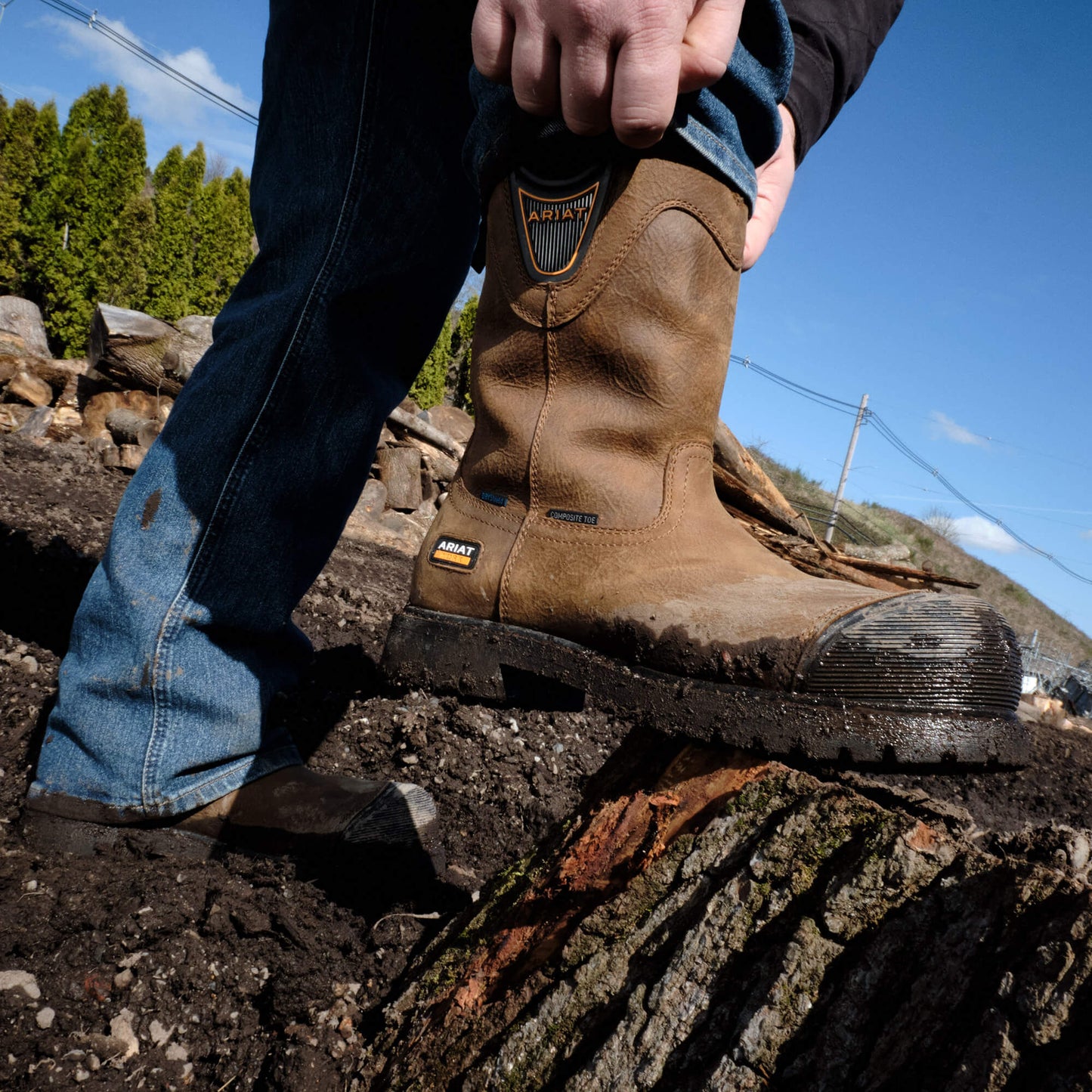 Ariat Sale - Longview Shock Shield Waterproof Composite Toe Work Boot