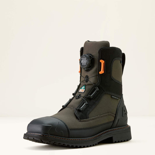 Ariat Online - RigTEK Wildcat BOA 8" CSA Waterproof Wide Square Toe Composite Toe Work Boot