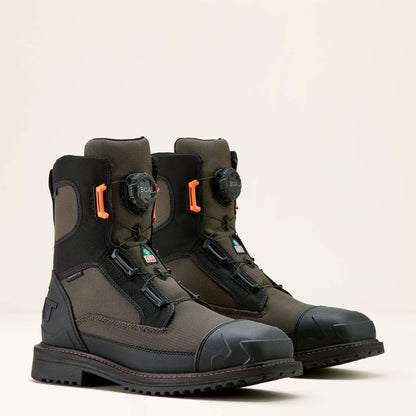 Ariat Online - RigTEK Wildcat BOA 8" CSA Waterproof Wide Square Toe Composite Toe Work Boot