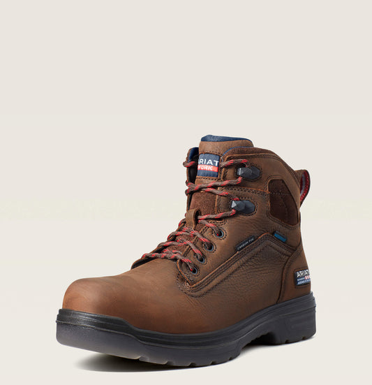 Ariat Outlet - Turbo 6" USA Assembled Waterproof Carbon Toe Work Boot