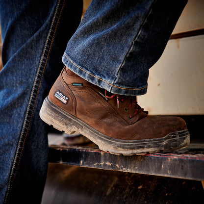 Ariat Outlet - Turbo 6" USA Assembled Waterproof Carbon Toe Work Boot