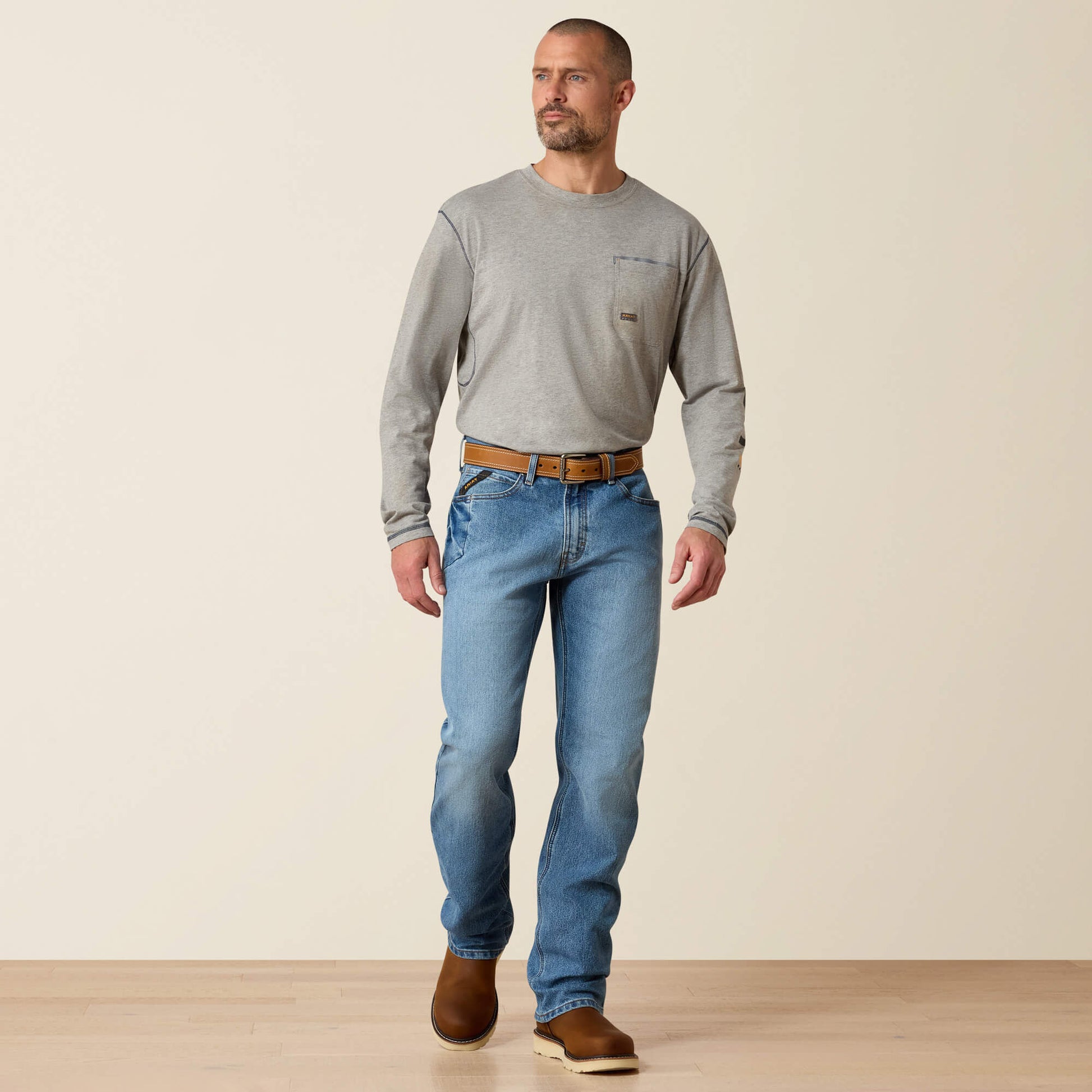 Ariat Online Shop - Rebar M4 Relaxed DuraStretch Basic Boot Cut Jean