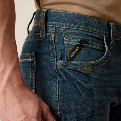 Ariat On Sale - Men's Slim Fit Work Pants - Rebar Denim